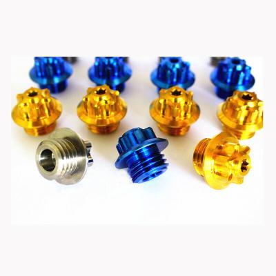 China Wholesale Customizable Heavy Industry Manufacturers Oil Injection Hole Titanium Alloy Motorcycle Screw for sale