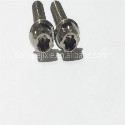 China HEX Ti Bolts For Motorcycle Hot Sale Titanium Bolts Titanium Torx Flange Screws for sale