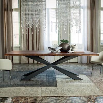 China Mordern wood modern kitchen dining room furniture contemporary wood dinner table mesa de comedor black a manger for sale