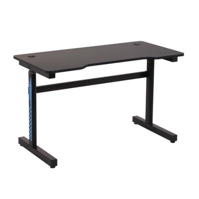 China (Other) Adjustable Black E-sports Gaming Desk With Light for sale