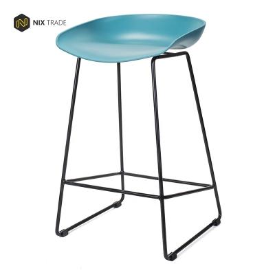 China Free Sample Factory Manufacturer High Quality Sales PP Chair Metal Frame Bar Chair for sale