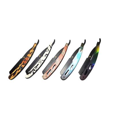 China Traditional Straight Shaving Razors Barber Professional Single Blade Folding Razors for sale