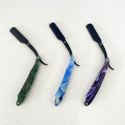 China Customization Single Blade Metal Single Blade Shaving Straight Razor Stainless Steel Razor For Men for sale