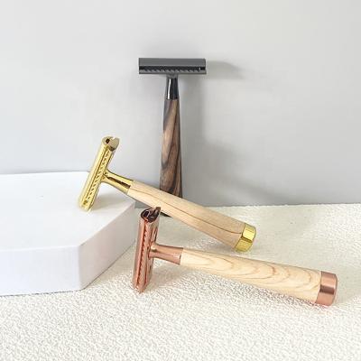 China Twin Razor Rose Razor For Women Metal Safety Razor Edge Blade Shaving Safety Razor Double Blade for sale