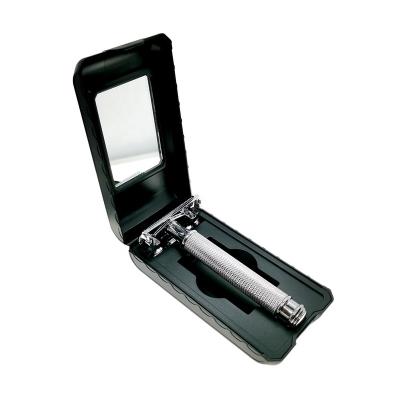 China Practical twin blade and beautiful razor box shaving razor case pp travel Barber Razor Box for sale