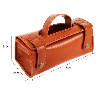 China Eco-friendly PU Bag For Shaving Tools Shaving Razor Brush Handbag Men Traveling Bag for sale