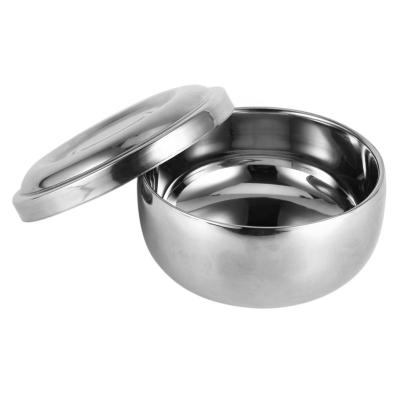 China Personalized Shaving Cup High Quality Stainless Steel Bowl Shaving Foam Cup for sale