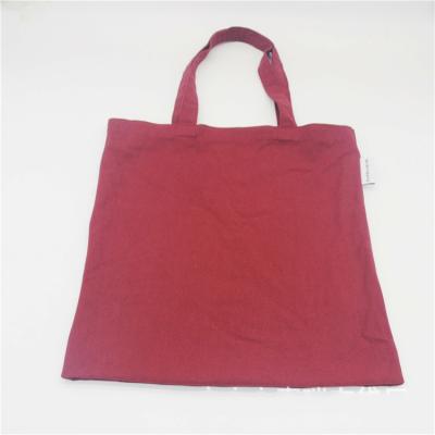 China Eco-Friendly Wholesale Custom Reusable Cotton Products Burgundy Organic Nonwoven Fabric Canvas Tote Bag For Shipping for sale