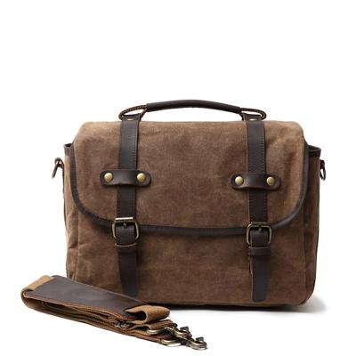 China Vintage Portable Canvas Custom Duffel Bags Men Travel Bag Black Outdoor Customizable Travel Bag Camera Bag for sale