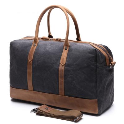 China Wholesale Vintage Duffel Bag Plain Men School Washed Canvas Laptop Handbag For Men for sale