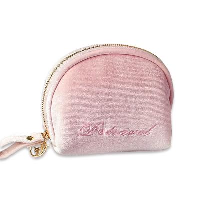 China NEW Style Large Capacity Women Cute Cosmetic Case Travel Portable Makeup Case Handing Velvet Soft Shell Cosmetic Bag for sale