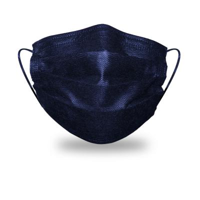 China Medical Care Manufacturer Supply In Common Nonwoven 3 Layers Black Surgical Face Mask for sale