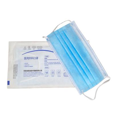 China Wholesale Cheap Medical Care For Sale 3 Ply Nonwoven Medical Grade Nonwoven Earloop Surgical Face Mask With CE for sale