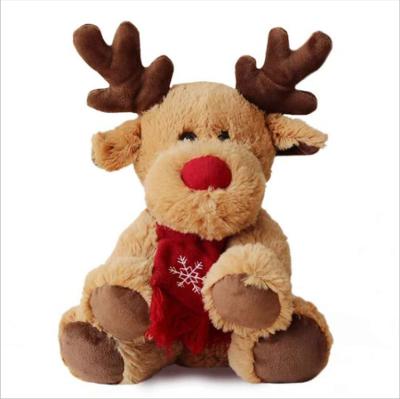 China Custom Made Decoration X'mas Plush Toy Soft Hugs Wholesale Deer / Moose Eco - Friendly for sale