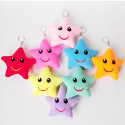 China plush plush key chain, plush star key chain, plush heart key chain for sale