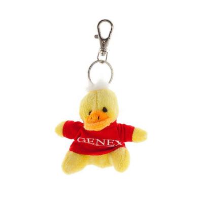 China Funny Custom Cute Yellow Duck Little Duck Light Key Chain T Shirt for sale