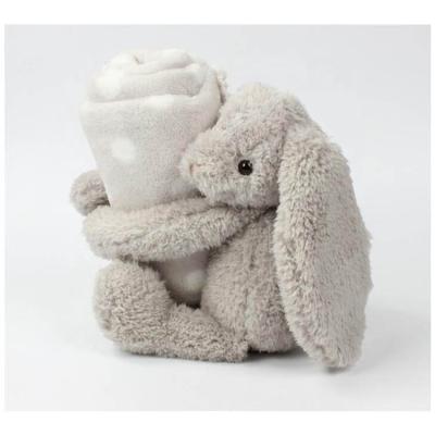 China 100% Cotton PORTABLE Soft Rabbit Soft Safety Baby Blanket for sale