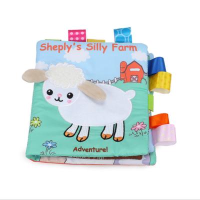 China BABY play soft cloth books for first year babies, non-toxic, colorful cloth fold books, baby gift educational toys, for sale