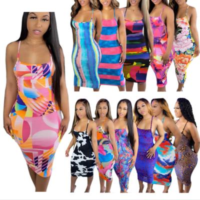 China Amazon washable hot sale women's clothing spring and summer copy new plus size women's sexy dress for sale