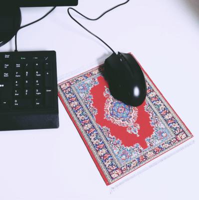 China New cover design persian woven mouse pad, oriental mouse pad for sale