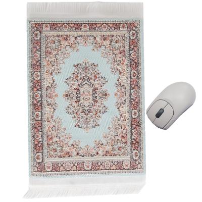 China Pakistan 270 x 180mm Round Persian Style Blanket Carpet Decor Oriental Woven Mouse Pad for sale