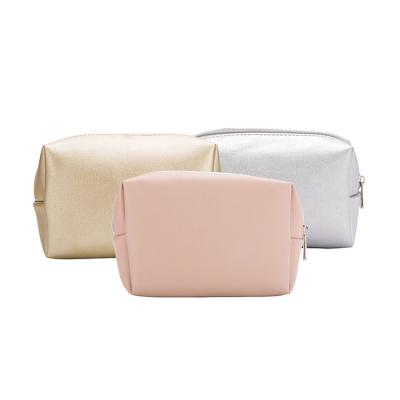 China Fashion Factory Custom Logo Leather Square Cosmetic Bags Direct Supply for sale