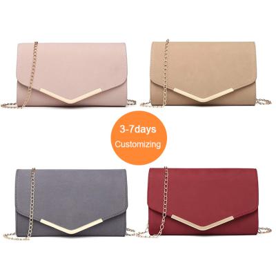 China Custom leather or fabric clutches and evening clutches for women for sale