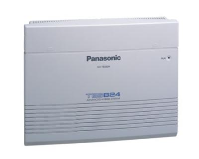 China Office Panasonic KX-TES824 Advanced Hybrid PABX System Cabinet 8 Co 24 Extensions 16 Hybrid Proprietary Telephone Hybrid 8 SLT for sale