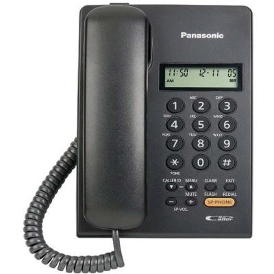 China Slim Design Panasonic KX-TSC62 Single Line Phone Work With PABX Attached Line Power Call ID LCD Screen Speakerphone for sale