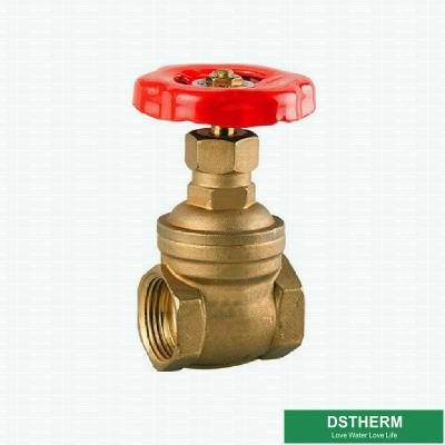 China 200 WOG 2 Inch Red Iron Handle Customized BSPT AND NPT Heavier Style Brass Gate Valve for sale