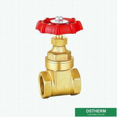 China Customized Brand Brass Gate Valve Cast Iron Handle Double Female Heavier Type Gate Valve for sale