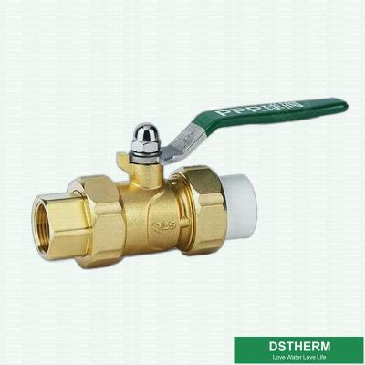 China Strong Union Fast Flow Ball Valve With Brass Plastic Female Connector for sale