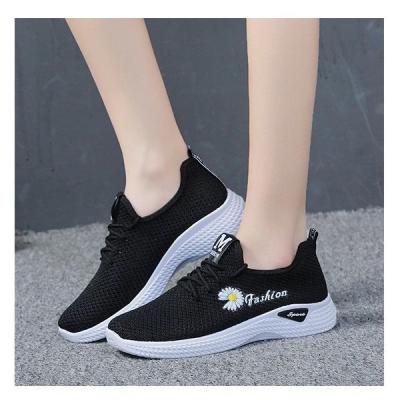 China Cushioning Hongyan Mesh shoes women breathable mesh surface thin non-slip soft soles not tired feet running shoes for sale