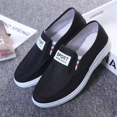 China Cushioning Hongyan Men's casual canvas single shoes men's non-slip soft sole working board shoes beef sole men's shoes for sale