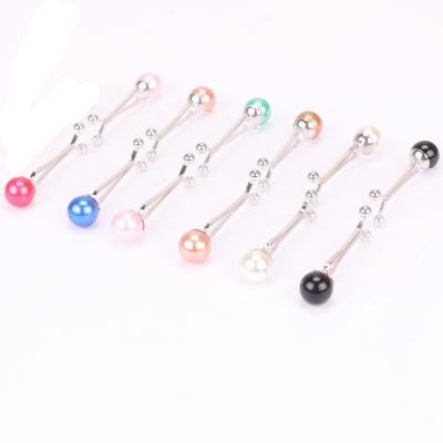 China Factory Classic Stock Wholesale Muslim Ana Pearl Scarf Brooch Female Metal Shawl Scarf U Clip Customize For School No Pin for sale