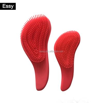 China Private Label Compact Hair Brush No Tangle Ease Detangler Hair Brush for sale