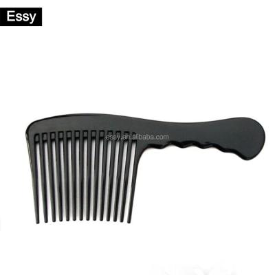 China Salon Plastic Hair Comb Large Tooth Shower Detangler Wide Comb for sale