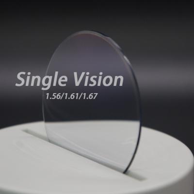 China Single Vision Optical Manufacturers 1.61 Monocle Single Lens AR HMC Vision Optical Lenses Wholesale for sale