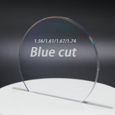 China Hot Selling Single Vision Index ASP UV420 Blue 1.56 Cut Single Vision HMC Coating Optical Lenses For Eyeglasses Lens for sale