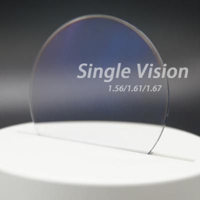 China Wholesale Single Vision Lenses Single Vision Monocle Lens 1.56 HMC CW-55 Optical Vision SV Lens With AR Coating for sale