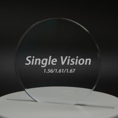 China Single Vision China Danyang Lens Manufacturers 1.61 HMC Coating S/F Single Vision Prescription Optical Lenses for sale