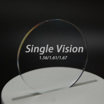 China Wholesale Price Resin Optical Lenses CW-55 Index 1.56/1.61/1.67 HMC Single Vision Spectacle Optical Lenses for sale