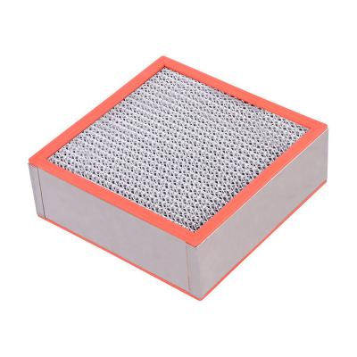 China Hotels Pleats Hepa High Efficiency Air For Ventilation System High Temperature Anti H13 H14 Filter for sale