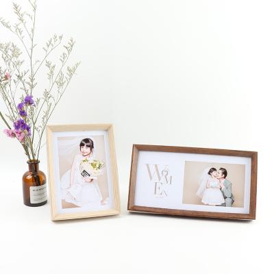 China 6 7 8 10 Inch Photo Frame Arrangement Wholesale Retro Eco-Friendly European Wooden 5 Frame Durable Children Wedding for sale