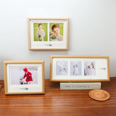 China Morden Factory Wholesale Multi Openings 3 Windows MDF Wood Collage Photo Frame Cheap Handmade Collage Picture Frame à venda