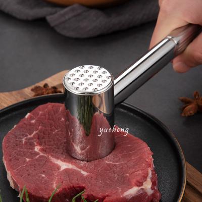 China Stainless steel meat hammer double faced meat tenerizer for knock the beef steak pig steak chicken for sale