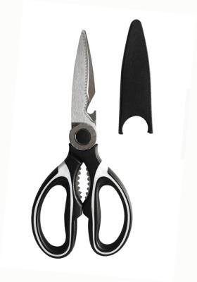 China Multi purpose stainless steel scissors with PP handle black color and blue color for sale