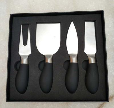 China Promotion Product Cheese Knife Set In Black Gift  Box For Cheese Tool for sale