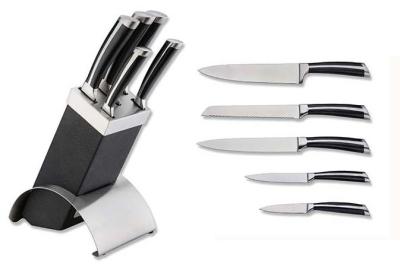 China Professional Chef Knife Set  And Forged Kitchen Knives With Knife Black for sale