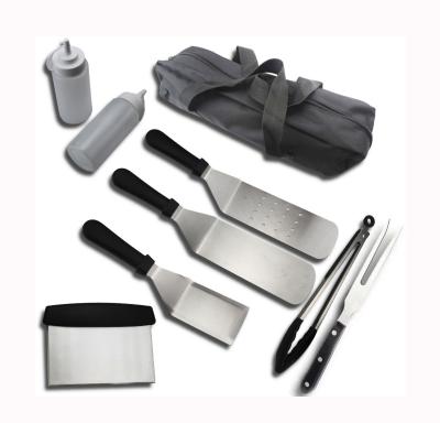 China 9PCS  Griddle Accessories Set Include Stainless Steel Griddle Spatula Set for sale